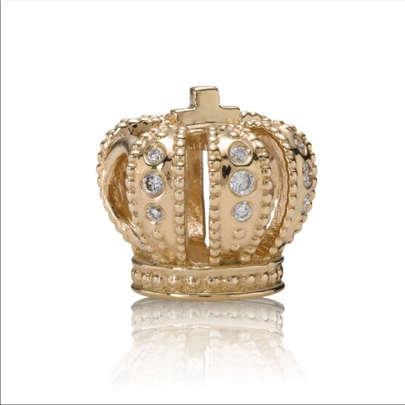 Pandora Jewelry - 🎀GORGEOUS AUTHENTIC RARE 14k PANDORA CROWN CHARM